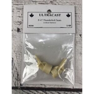 Ultracast 48200, P-47 Thunderbolt Seats (no harness), Resin 1/48 New Model Plane